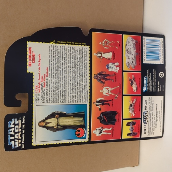 🌟NWT Vintage Star Wars The Power of The Force Ben Obi Wan - Picture 2 of 6